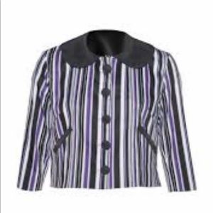 Pinup Girl Little Jun Jacket Solstice Stripe NWT M